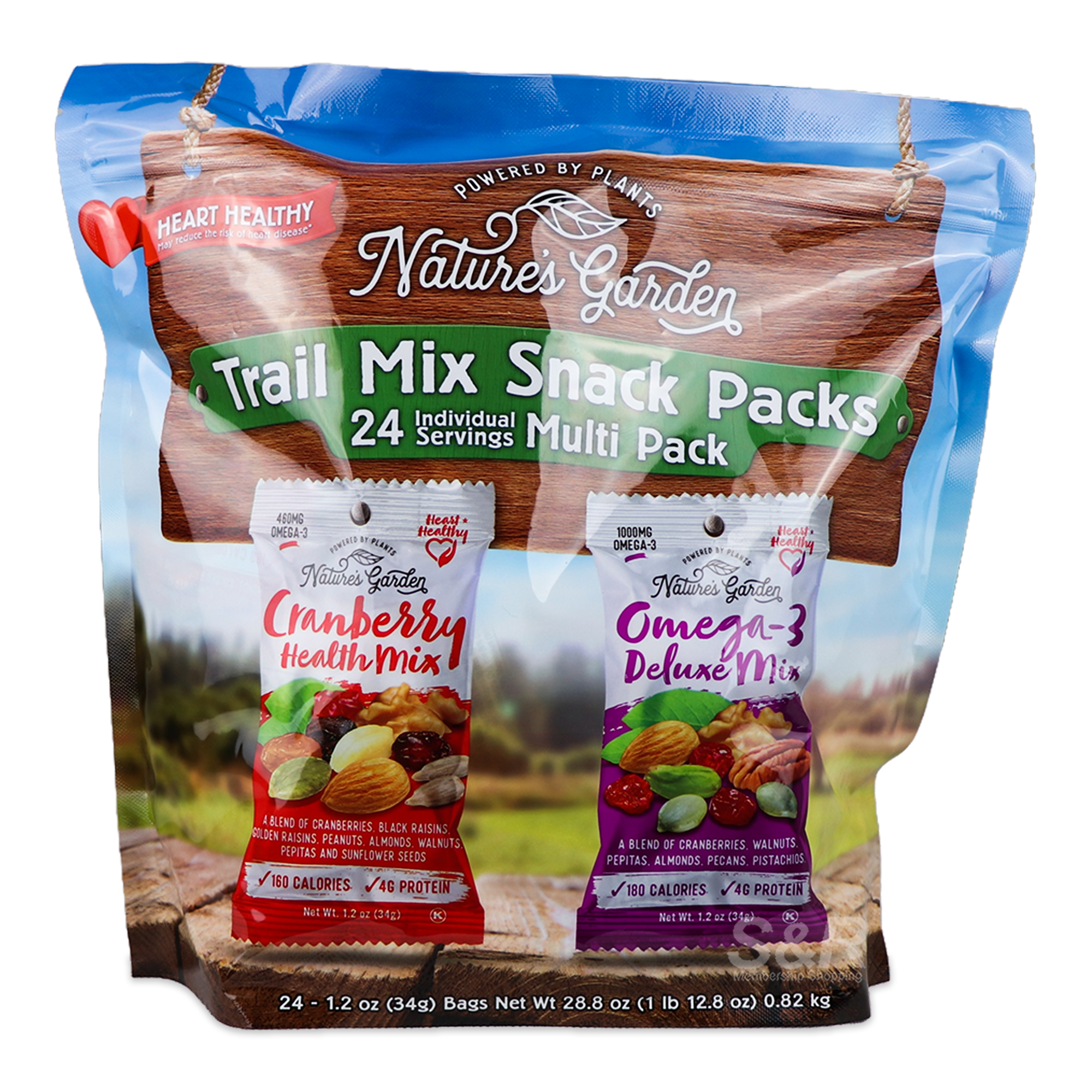 Nature's Garden Trail Mix Snack Packs 24pcs Nature's Garden Trail Mix Snack Packs 24pcs